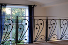 contemporary wrought iron stair balustrade