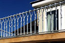 Quirky and slightly different wrought iron balcony railings