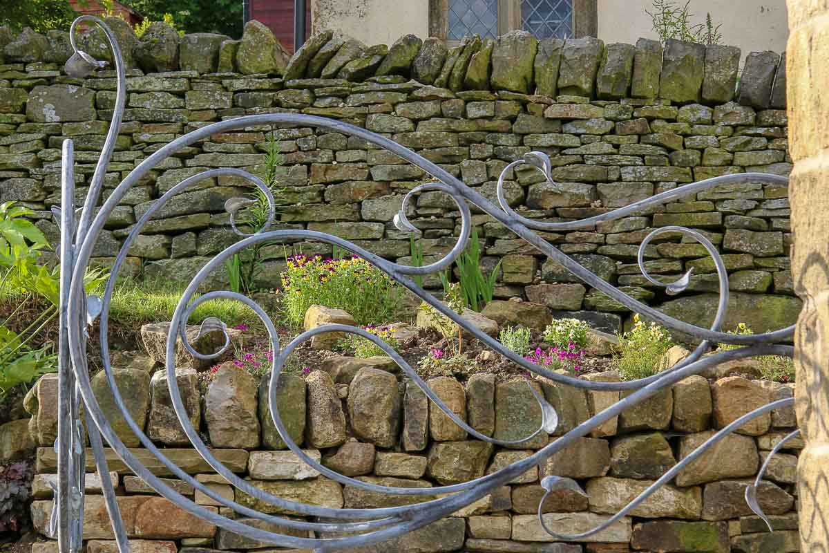 Wrought Iron Railings with no straight lines 