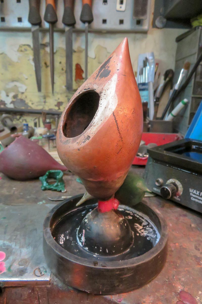 Bi-metal lost wax casting copper body 