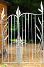 Art Nouveau inspired metal gates