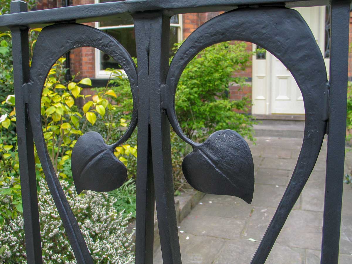 Elegant Art Nouveau Garden Gate 