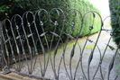 Driveway gates inspired by plant forms