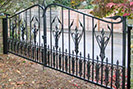gothic wrought iron driveway gates