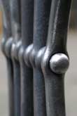 wrought iron railings using ball nuts