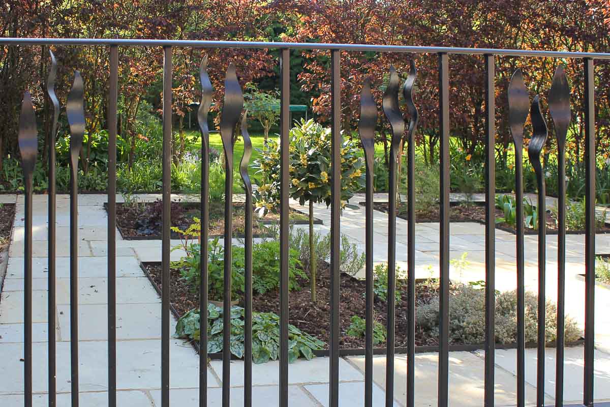Contemporary bespoke metal railings