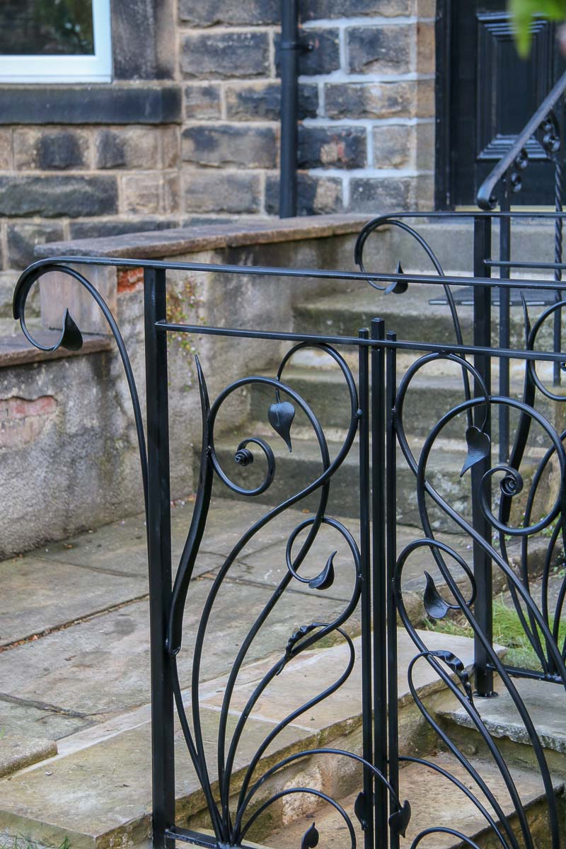  Graceful delicate wrought iron railings
