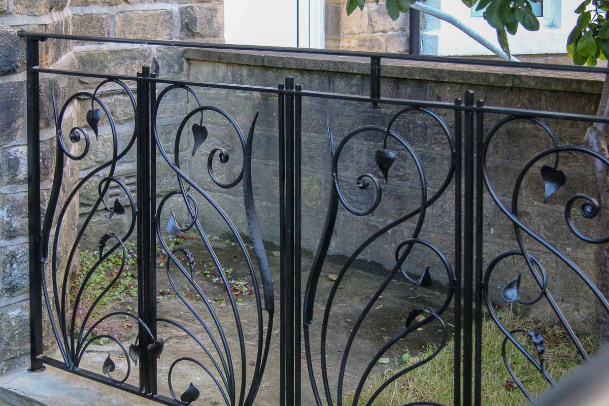 Unique decorative metal railings 