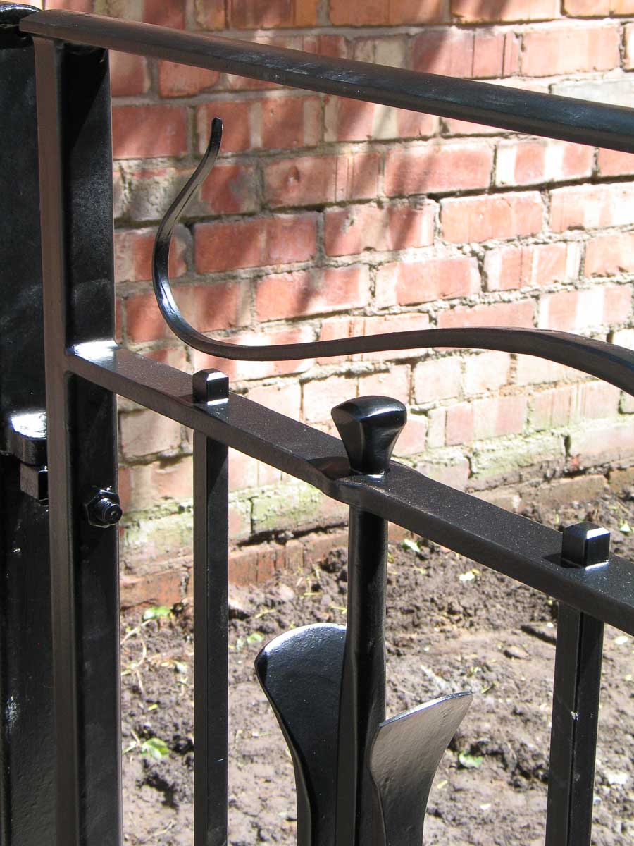 Hand made Arts and Crafts Metal Railings 