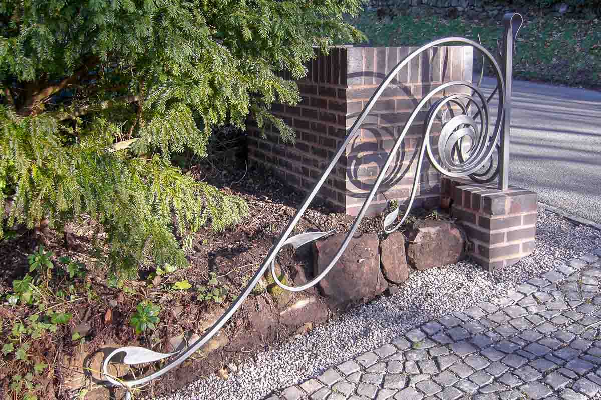 Curved and flowing metal Railings 