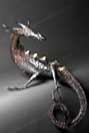 bronze and stainless steel dragon