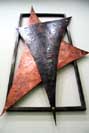 patinated copper wall sculpture 