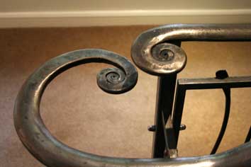 tactile forged steel handrails ends