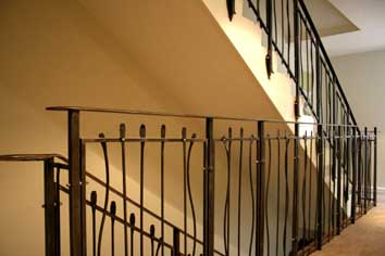 contemporary stair railings