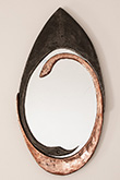 Forged copper and steel mirror