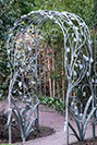 Naturalistic steel rose arch