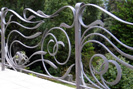 creative flowing wrought iron railings