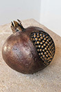 Bronze pomegrnate sculptures