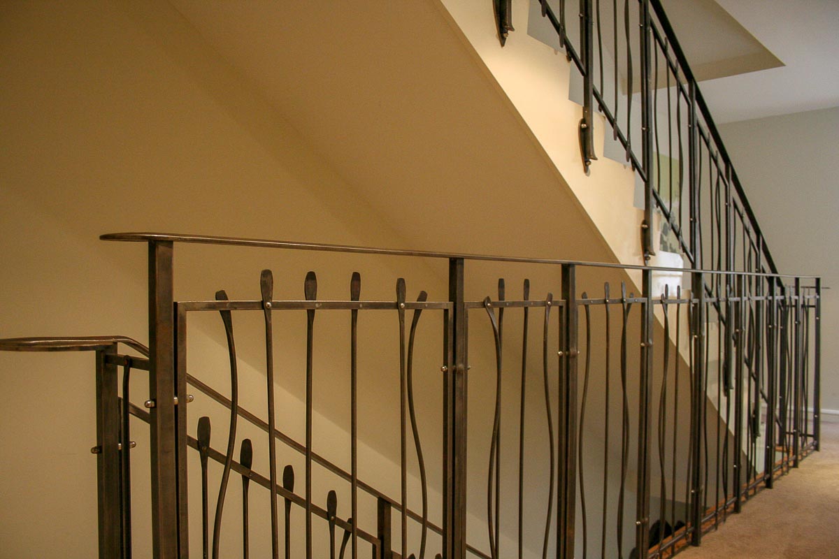 Understated but Detailed Wrought Iron Banisters 