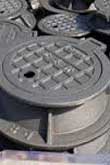 Cast iron drain covers